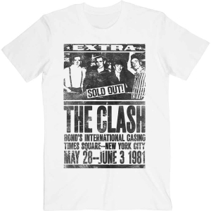 The Clash - Bond's 1981 Uni Wht i gruppen MERCHANDISE / T-shirt / Punk hos Bengans Skivbutik AB (5531091r)