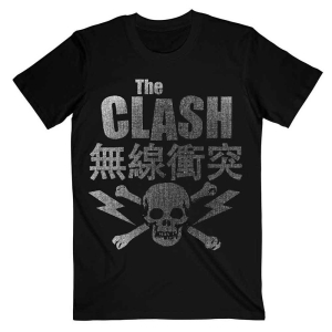 The Clash - Skull & Crossbone Uni Bl i gruppen MERCHANDISE / T-shirt / Punk hos Bengans Skivbutik AB (5531096r)