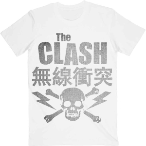 The Clash - Skull & Crossbone Uni Wht    i gruppen MERCHANDISE / T-shirt / Punk hos Bengans Skivbutik AB (5531097r)