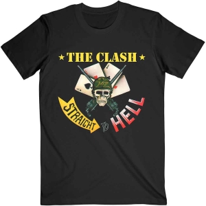 The Clash - Straight To Hell Single Uni Bl i gruppen MERCHANDISE / T-shirt / Punk hos Bengans Skivbutik AB (5531098r)