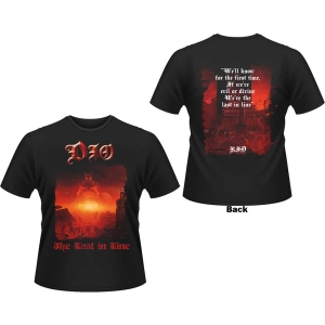 Dio - Last In Line Lyrics Uni Bl    i gruppen MERCH / T-Shirt / Rockoff_Nya April24 hos Bengans Skivbutik AB (5531379r)