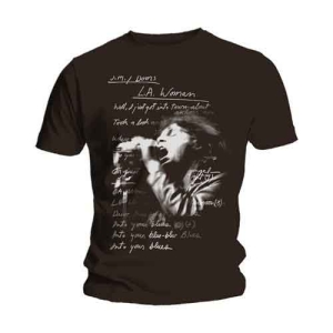 The Doors - La Woman Lyrics Uni Bl  1 i gruppen MERCH / T-Shirt / Rockoff_Nya April24 hos Bengans Skivbutik AB (5531388r)