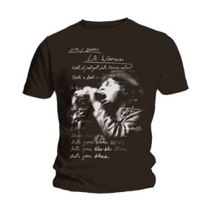 The Doors - La Woman Lyrics Uni Bl  1 i gruppen MERCHANDISE / T-shirt / Pop-Rock hos Bengans Skivbutik AB (5531388r)