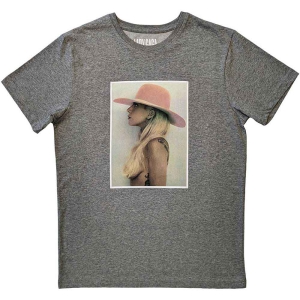 Lady Gaga - Pink Hat Uni Grey   (S) i gruppen MERCHANDISE / T-shirt / Pop-Rock hos Bengans Skivbutik AB (5531511)
