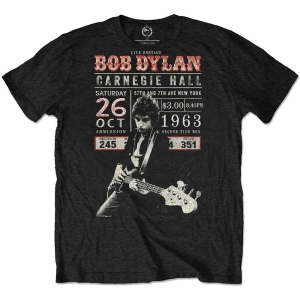 Bob Dylan - Carnegie Hall '63 Uni Bl Eco    i gruppen MERCHANDISE / T-shirt / Pop-Rock hos Bengans Skivbutik AB (5531549r)