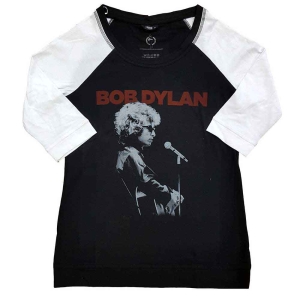 Bob Dylan - Sound Check Lady Bl/Wht Raglan:1 i gruppen MERCH / T-Shirt / Rockoff_Nya April24 hos Bengans Skivbutik AB (5531550r)