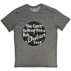 Bob Dylan - You Cant Go Wrong Uni Grey    i gruppen MERCHANDISE / T-shirt / Pop-Rock hos Bengans Skivbutik AB (5531551r)