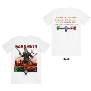 Iron Maiden - Lotb Live In Mexico City Uni Wht    i gruppen MERCH / T-Shirt / Rockoff_Nya April24 hos Bengans Skivbutik AB (5532238r)