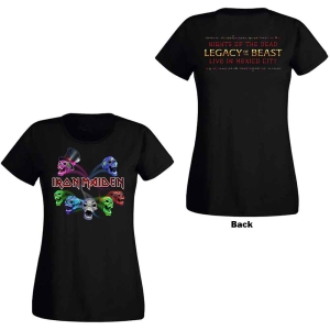 Iron Maiden - Lotb Live Album Skulls Lady Bl    i gruppen MERCHANDISE / T-shirt / Hårdrock hos Bengans Skivbutik AB (5532239r)