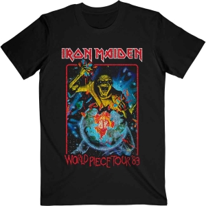 Iron Maiden - World Piece Tour '83 V1 Uni Bl    i gruppen MERCH / T-Shirt / Rockoff_Nya April24 hos Bengans Skivbutik AB (5532252r)