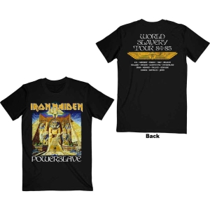 Iron Maiden - Powerslave World Slavery Tour Uni Bl    i gruppen MERCH / T-Shirt / Rockoff_Nya April24 hos Bengans Skivbutik AB (5532259r)