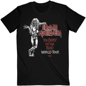 Iron Maiden - Beast On The Road World Tour '82 Uni Bl  i gruppen MERCH / T-Shirt / Rockoff_Nya April24 hos Bengans Skivbutik AB (5532281r)