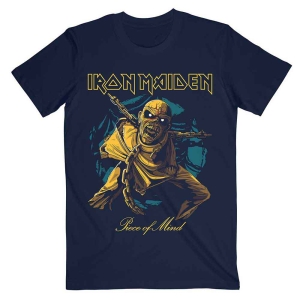 Iron Maiden - Pom Gold Eddie Uni Navy    i gruppen MERCH / T-Shirt / Rockoff_Nya April24 hos Bengans Skivbutik AB (5532286r)
