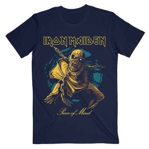 Iron Maiden - Pom Gold Eddie Uni Navy    i gruppen MERCHANDISE / T-shirt / Hårdrock hos Bengans Skivbutik AB (5532286r)