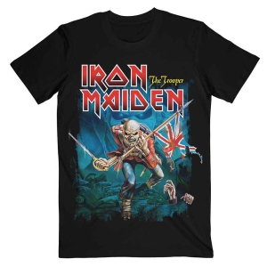 Iron Maiden - Trooper Eddie Large Eyes Uni Bl    i gruppen MERCHANDISE / T-shirt / Hårdrock hos Bengans Skivbutik AB (5532288r)