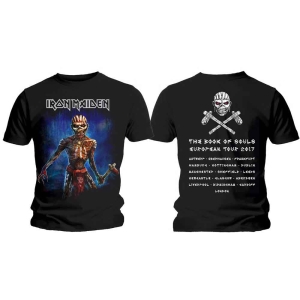Iron Maiden - Axe Eddie Bos Euro Tour Uni Bl    i gruppen MERCH / T-Shirt / Rockoff_Nya April24 hos Bengans Skivbutik AB (5532330r)