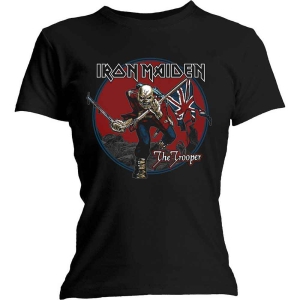 Iron Maiden - Trooper Red Sky Lady Bl    i gruppen MERCH / T-Shirt / Rockoff_Nya April24 hos Bengans Skivbutik AB (5532335r)