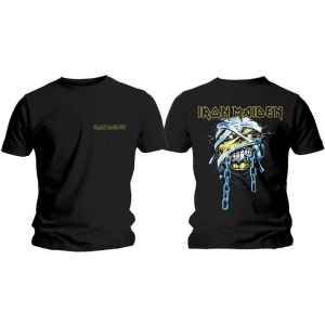Iron Maiden - Powerslave Head & Logo Uni Bl i gruppen MERCHANDISE / T-shirt / Hårdrock hos Bengans Skivbutik AB (5532344r)