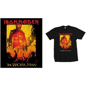 Iron Maiden - The Wicker Man Fire Uni Bl    i gruppen MERCH / T-Shirt / Rockoff_Nya April24 hos Bengans Skivbutik AB (5532345r)