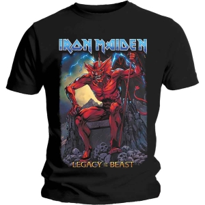 Iron Maiden - Lotb 2 Devil Uni Bl    i gruppen MERCH / T-Shirt / Rockoff_Nya April24 hos Bengans Skivbutik AB (5532353r)