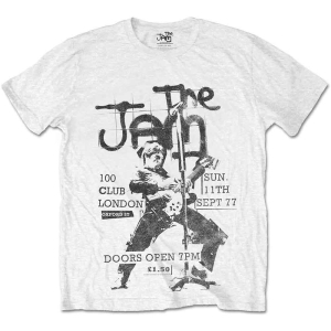 The Jam - 100 Club '77 Uni Wht    i gruppen MERCH / T-Shirt / Rockoff_Nya April24 hos Bengans Skivbutik AB (5532666r)