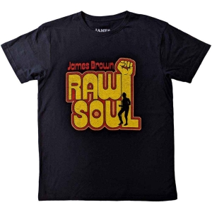 James Brown - Raw Soul Uni Bl    i gruppen MERCHANDISE / T-shirt / RnB-Soul hos Bengans Skivbutik AB (5532669r)