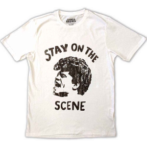 James Brown - Stay On The Scene Uni Wht    i gruppen MERCHANDISE / T-shirt / RnB-Soul hos Bengans Skivbutik AB (5532672r)