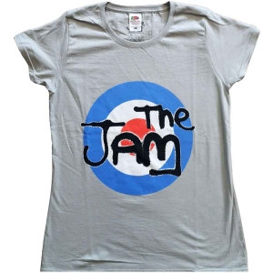 The Jam - Spray Target Logo Lady Grey 1 i gruppen MERCHANDISE / T-shirt / Punk hos Bengans Skivbutik AB (5532682r)