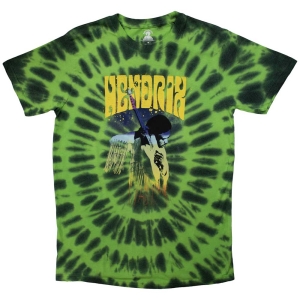 Jimi Hendrix - Hear The Vibe Uni Green Dip-Dye i gruppen MERCHANDISE / T-shirt / Pop-Rock hos Bengans Skivbutik AB (5532701r)