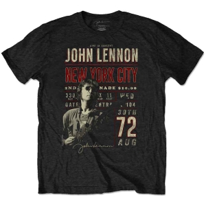 John Lennon - Nyc '72 Uni Bl Eco    i gruppen MERCH / T-Shirt / Rockoff_Nya April24 hos Bengans Skivbutik AB (5532702r)