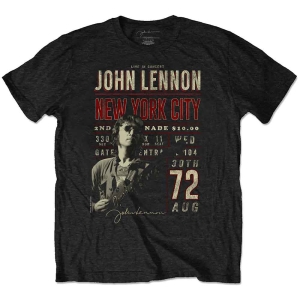 John Lennon - Nyc '72 Uni Bl Eco    i gruppen MERCHANDISE / T-shirt / Pop-Rock hos Bengans Skivbutik AB (5532702r)