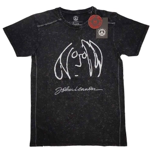 John Lennon - Self Portrait Snow Wash Uni Bl    i gruppen MERCHANDISE / T-shirt / Pop-Rock hos Bengans Skivbutik AB (5532703r)