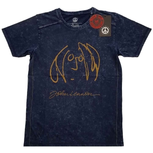 John Lennon - Self Portrait Snow Wash Uni Navy    i gruppen MERCHANDISE / T-shirt / Pop-Rock hos Bengans Skivbutik AB (5532704r)