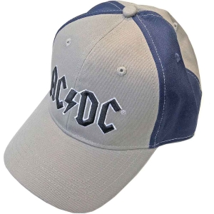 Ac/Dc - Black Logo Grey/Navy Baseball C i gruppen MERCHANDISE / Keps / Hårdrock hos Bengans Skivbutik AB (5532855)
