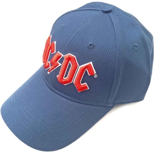 Ac/Dc - Red Logo Denim Baseball C i gruppen MERCHANDISE / Keps / Hårdrock hos Bengans Skivbutik AB (5532857)