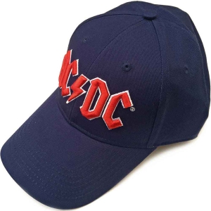 Ac/Dc - Red Logo Navy Baseball C i gruppen MERCHANDISE / Keps / Hårdrock hos Bengans Skivbutik AB (5532859)