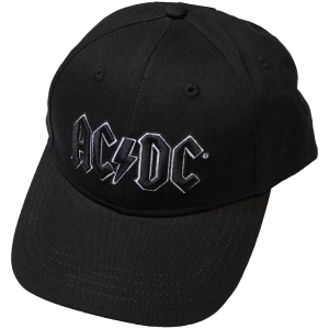 Ac/Dc - Black Logo Bl Baseball C i gruppen MERCH / Minsishops-merch / Ac/Dc hos Bengans Skivbutik AB (5532863)