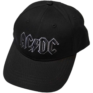 Ac/Dc - Black Logo Bl Baseball C i gruppen MERCHANDISE / Keps / Hårdrock hos Bengans Skivbutik AB (5532863)
