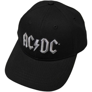 Ac/Dc - Silver Logo Bl Baseball C i gruppen MERCH / Minsishops-merch / Ac/Dc hos Bengans Skivbutik AB (5532864)