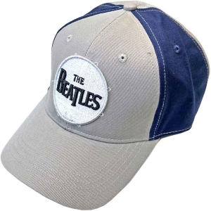 The Beatles - Drum Logo Grey/Navy Baseball C i gruppen MERCHANDISE / Merch / Pop-Rock hos Bengans Skivbutik AB (5532876)