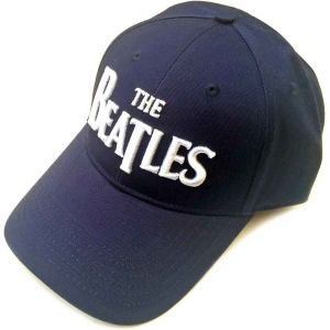 The Beatles - White Drop T Logo Navy Baseball C i gruppen MERCHANDISE / Merch / Pop-Rock hos Bengans Skivbutik AB (5532882)