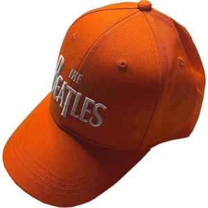 The Beatles - White Drop T Logo Orange Baseball C i gruppen MERCHANDISE / Merch / Pop-Rock hos Bengans Skivbutik AB (5532883)