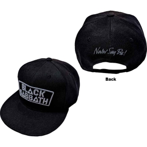 Black Sabbath - Never Say Die Bl Snapback C i gruppen MERCHANDISE / Keps / Hårdrock hos Bengans Skivbutik AB (5532904)