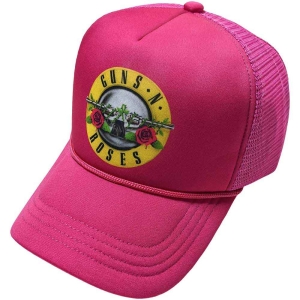 Guns N Roses - Classic Logo Pink Mesh-Back C i gruppen MERCHANDISE / Merch / Hårdrock hos Bengans Skivbutik AB (5532940)