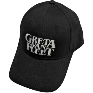 Greta Van Fleet -  White Logo Bl Baseball C i gruppen MERCHANDISE / Keps / Hårdrock hos Bengans Skivbutik AB (5532943)
