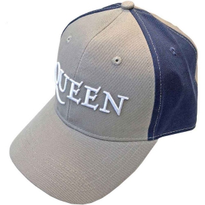 Queen - Logo Grey/Navy Baseball C i gruppen MERCHANDISE / Keps / Pop-Rock hos Bengans Skivbutik AB (5532991)