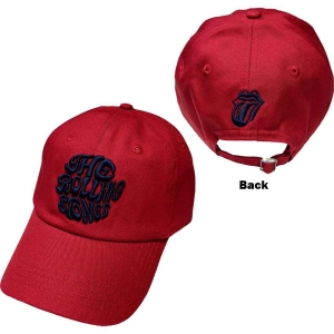 Rolling Stones - Vintage '70S Logo Maroon Baseball C i gruppen MERCHANDISE / Merch / Pop-Rock hos Bengans Skivbutik AB (5533011)