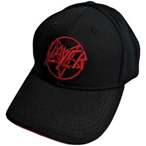 Slayer - Pentagram Logo Bl Baseball C i gruppen MERCHANDISE / Keps / Hårdrock hos Bengans Skivbutik AB (5533024)
