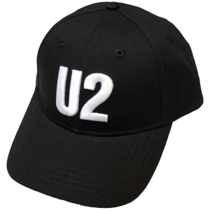 U2 - White Logo Bl Baseball C i gruppen MERCHANDISE / Merch / Pop-Rock hos Bengans Skivbutik AB (5533132)