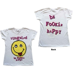 Yungblud - Raver Smile Lady Wht  1 i gruppen MERCHANDISE / T-shirt / Pop-Rock hos Bengans Skivbutik AB (5533322r)